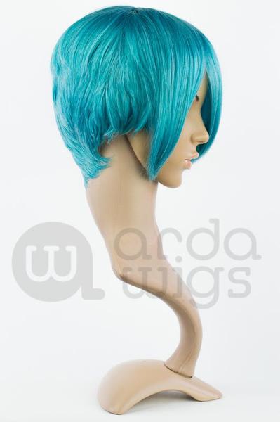 Blue green wig best sale