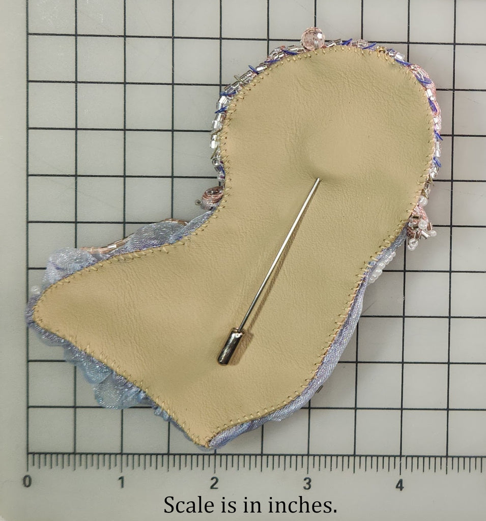 Pastel Beaded Jellyfish Brooch