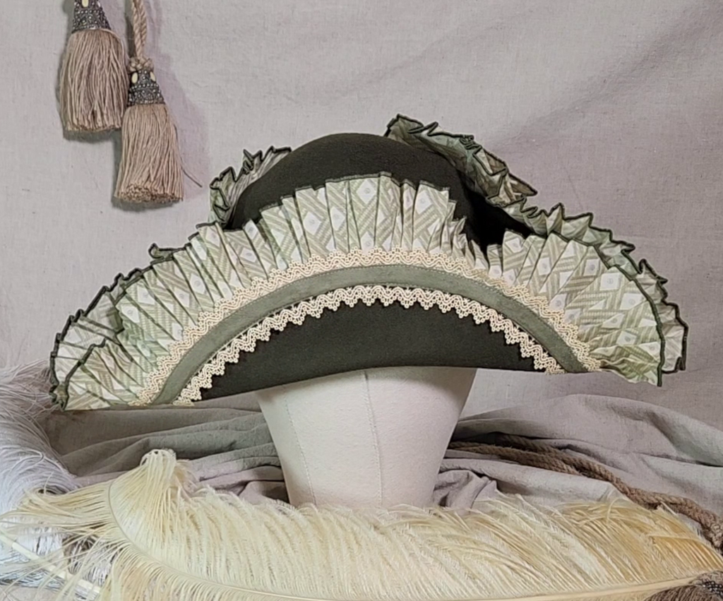 Handmade Pirate Tricorn Hat - Omni on Green #77