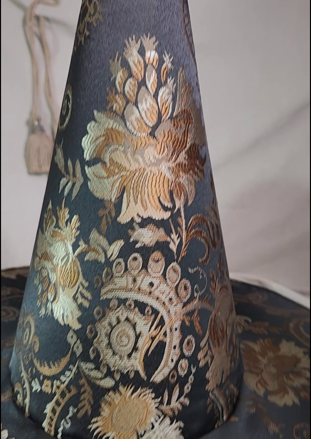 Handmade Witch Hat - Jacquard Darkness #89