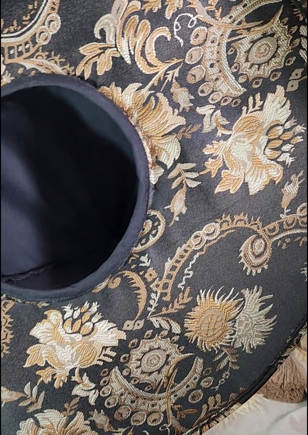 Handmade Witch Hat - Jacquard Darkness #89