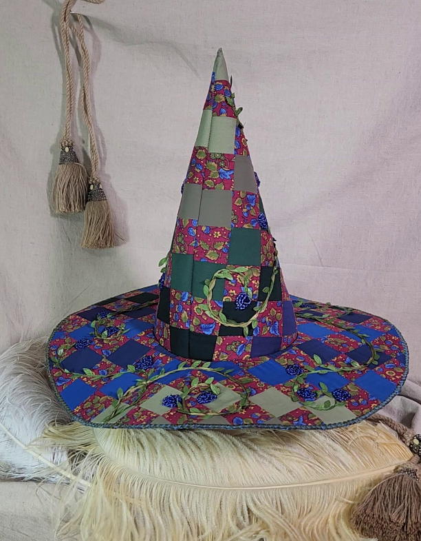 Handmade Witch Hat - Blue Raspberry #99