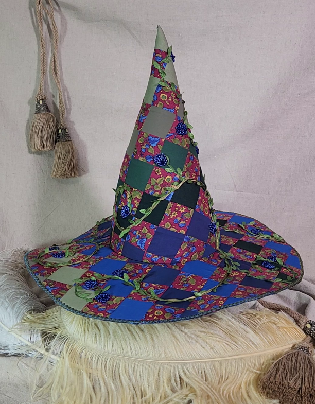 Handmade Witch Hat - Blue Raspberry #99