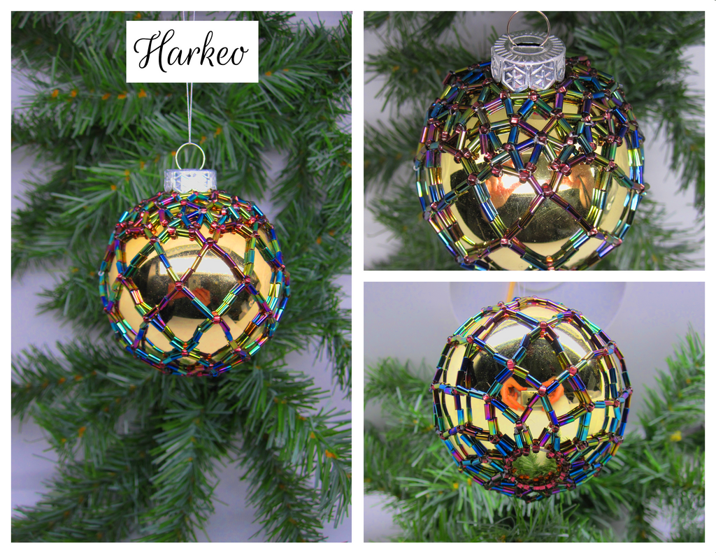 Beaded Glass Ornament - Harkeo