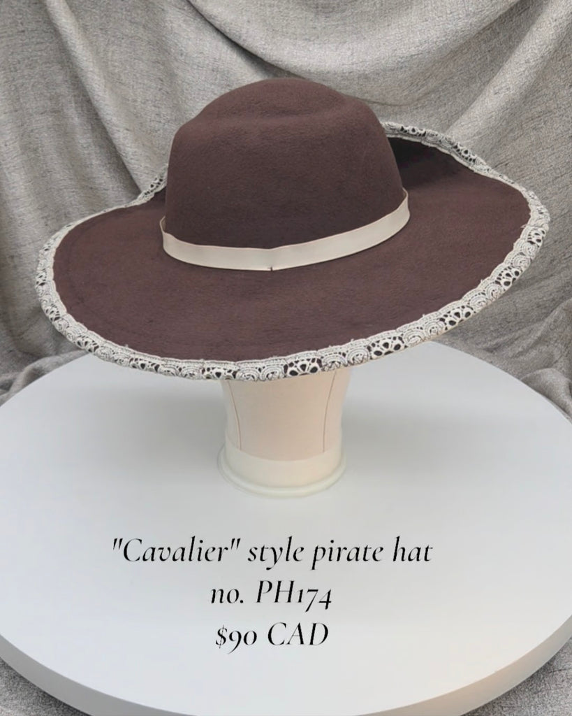 Handmade Pirate Cavalier Hat - PH174
