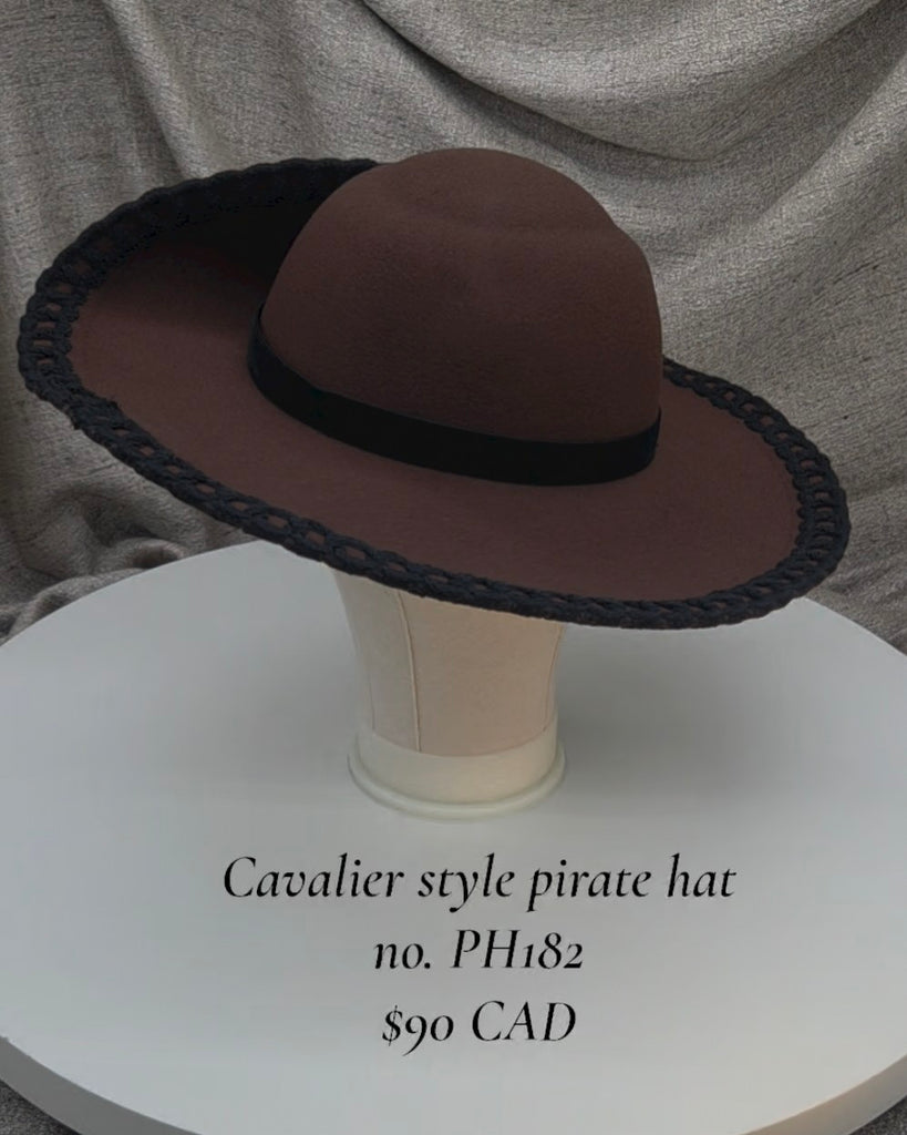 Handmade Pirate Cavalier Hat - PH182
