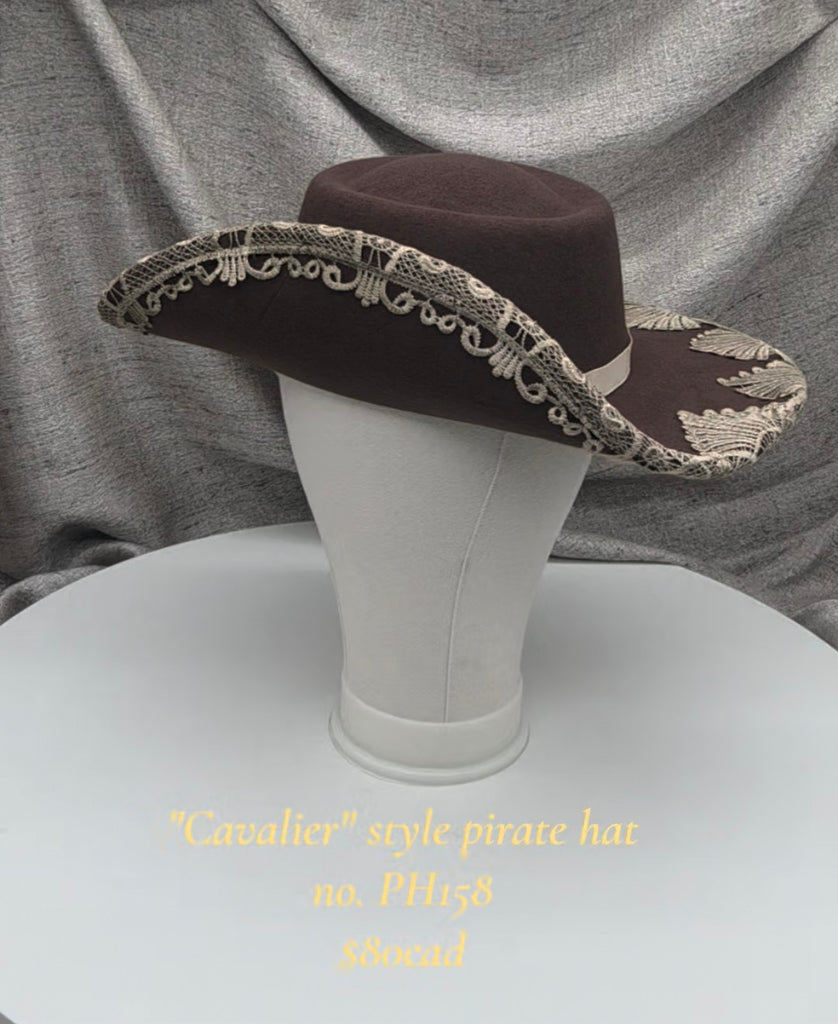 Handmade Pirate Cavalier Hat - PH158