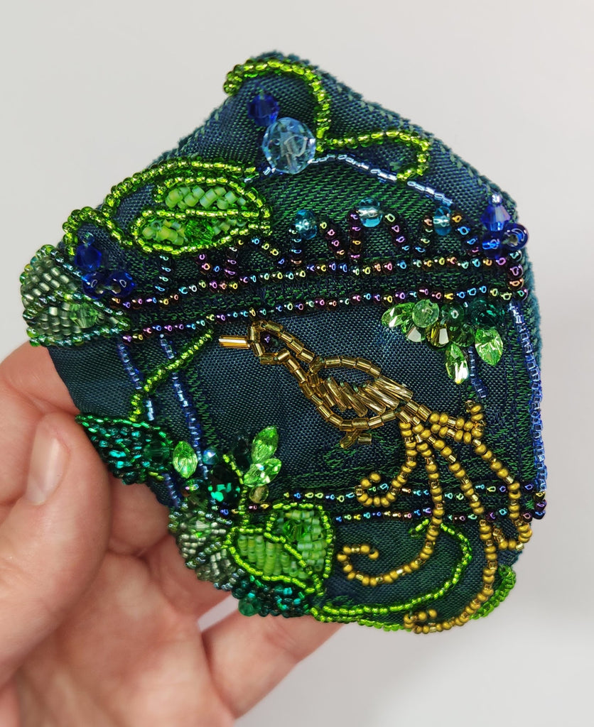 Beaded Bird Badge