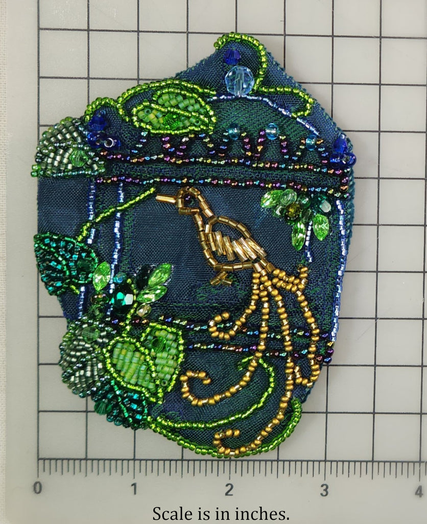 Beaded Bird Badge