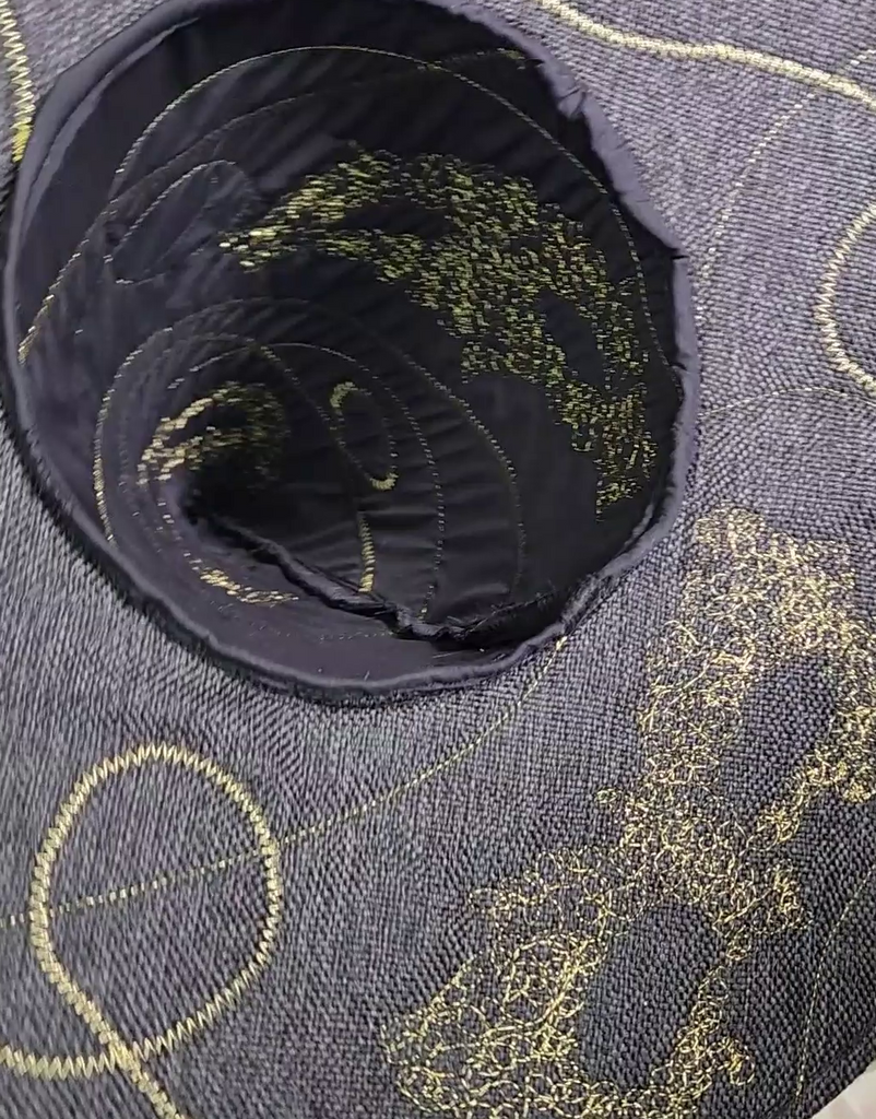 Handmade Witch Hat - Black Masquerade #104