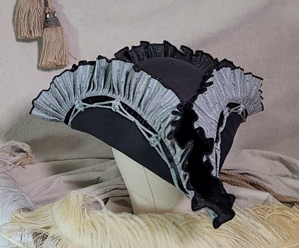 Handmade Pirate Tricorn Hat - Nautical Knots #71
