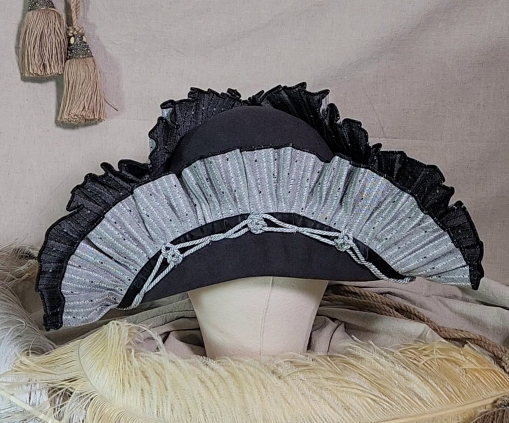 Handmade Pirate Tricorn Hat - Nautical Knots #71