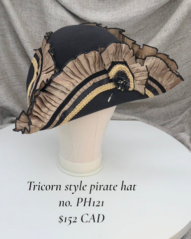 Handmade Witch Hat - Ghost's Roses