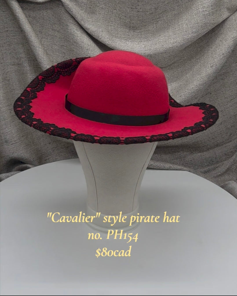 Handmade Pirate Cavalier Hat - PH154