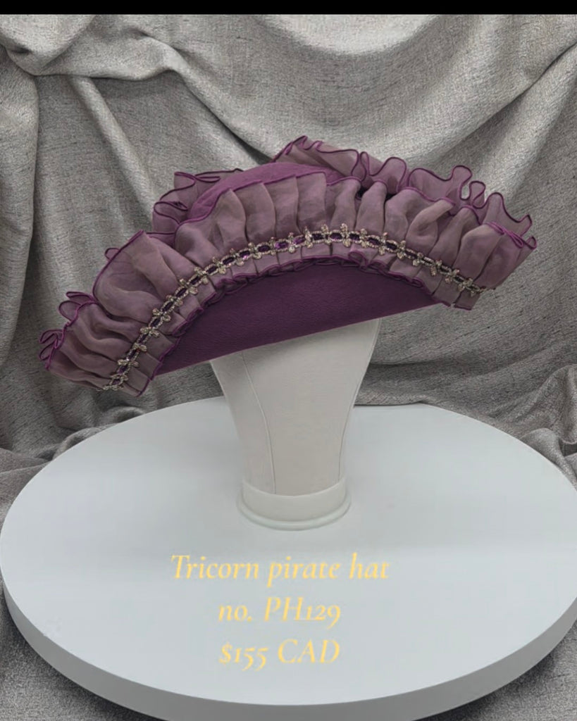 Handmade Pirate Tricorn Hat - PH129