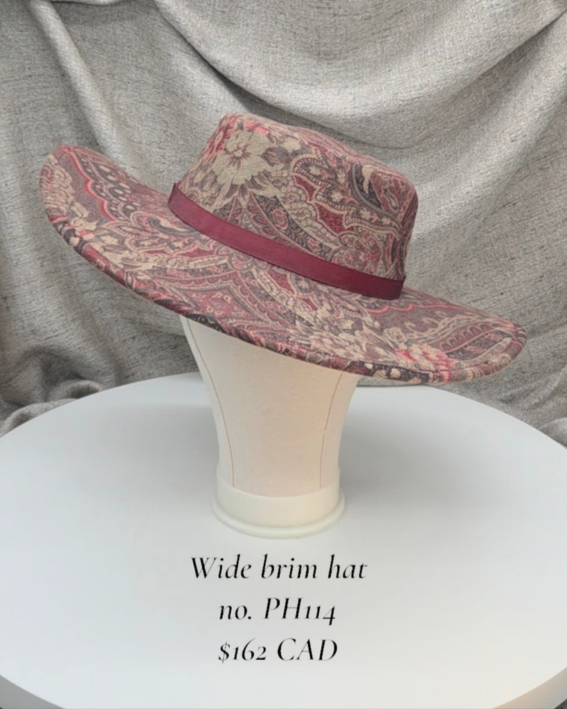 Handmade Wide Brim Hat - PH114