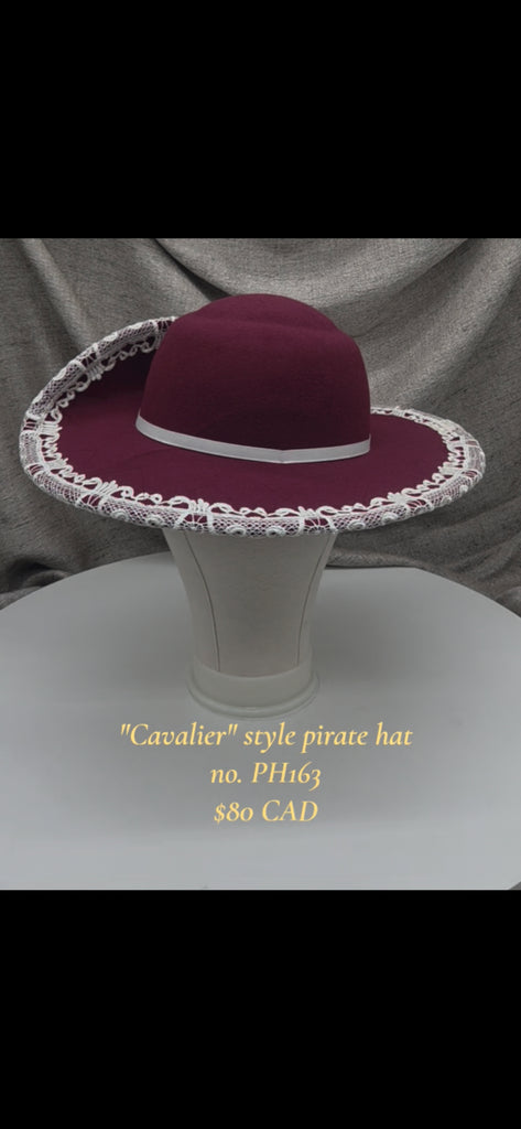 Handmade Pirate Cavalier Hat - PH163