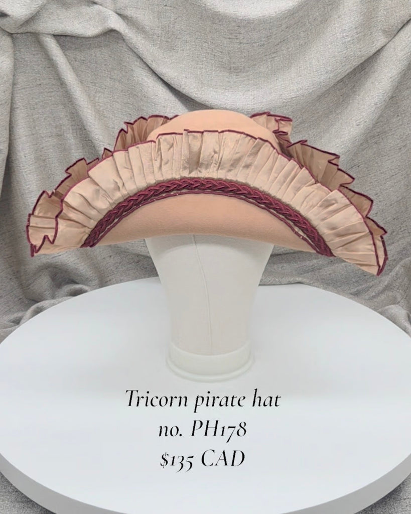 Handmade Pirate Tricorn Hat - PH178