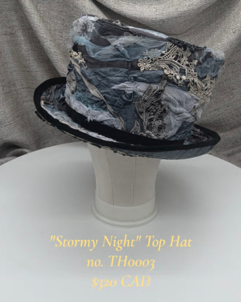 Handmade Top Hat - Stormy Night