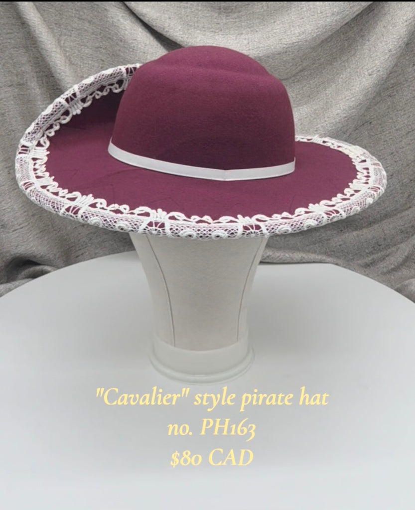 Handmade Pirate Cavalier Hat - PH163